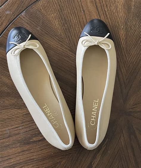 chanel cream ballet flats|chanel ballet flats on sale.